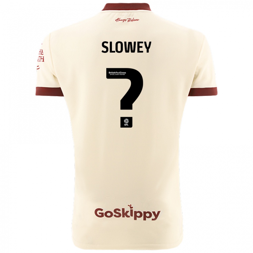 Hombre Camiseta Josh Campbell-Slowey #0 Crema Blanco 2ª Equipación 2024/25 La Camisa Argentina