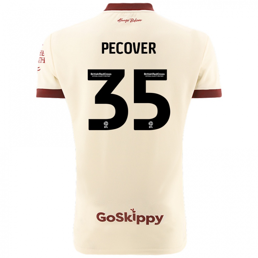 Hombre Camiseta Leo Pecover #35 Crema Blanco 2ª Equipación 2024/25 La Camisa Argentina