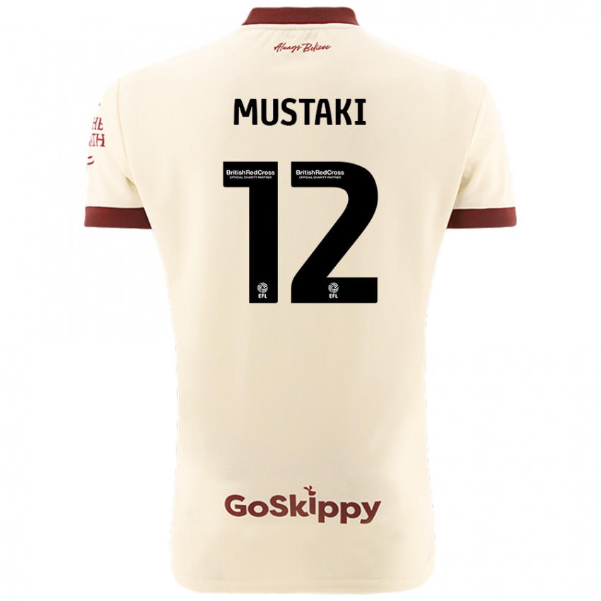 Hombre Camiseta Chloe Mustaki #12 Crema Blanco 2ª Equipación 2024/25 La Camisa Argentina