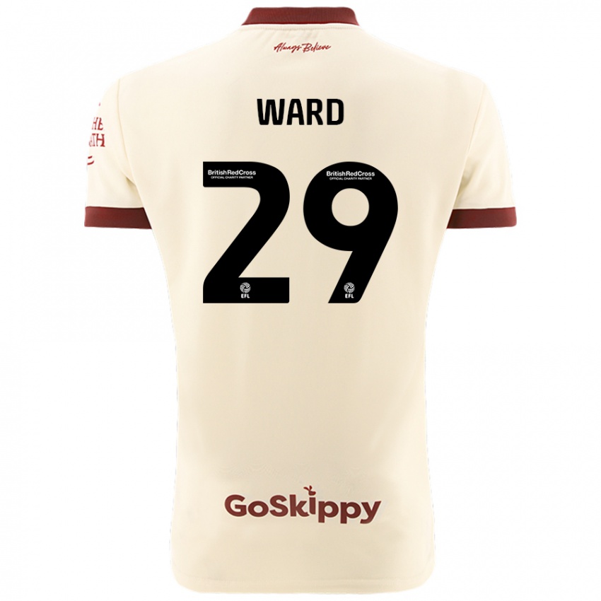 Hombre Camiseta Mari Ward #29 Crema Blanco 2ª Equipación 2024/25 La Camisa Argentina