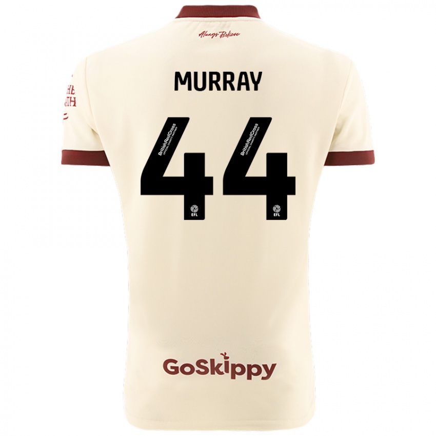 Hombre Camiseta Satara Murray #44 Crema Blanco 2ª Equipación 2024/25 La Camisa Argentina