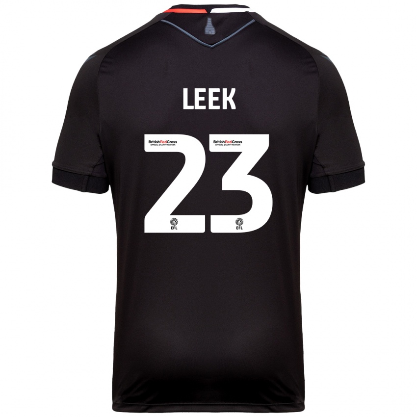 Hombre Camiseta Ellie Leek #23 Negro 2ª Equipación 2024/25 La Camisa Argentina