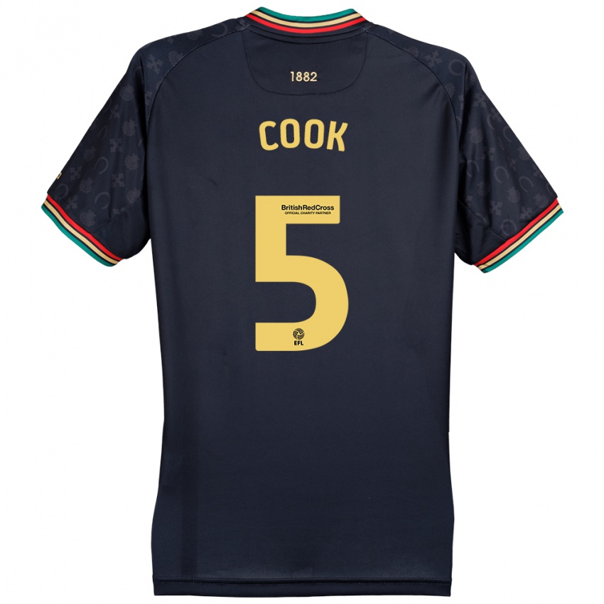 Hombre Camiseta Steve Cook #5 Azul Marino Oscuro 2ª Equipación 2024/25 La Camisa Argentina