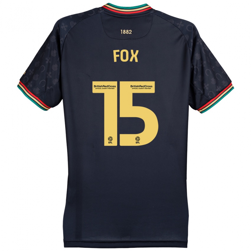 Hombre Camiseta Morgan Fox #15 Azul Marino Oscuro 2ª Equipación 2024/25 La Camisa Argentina