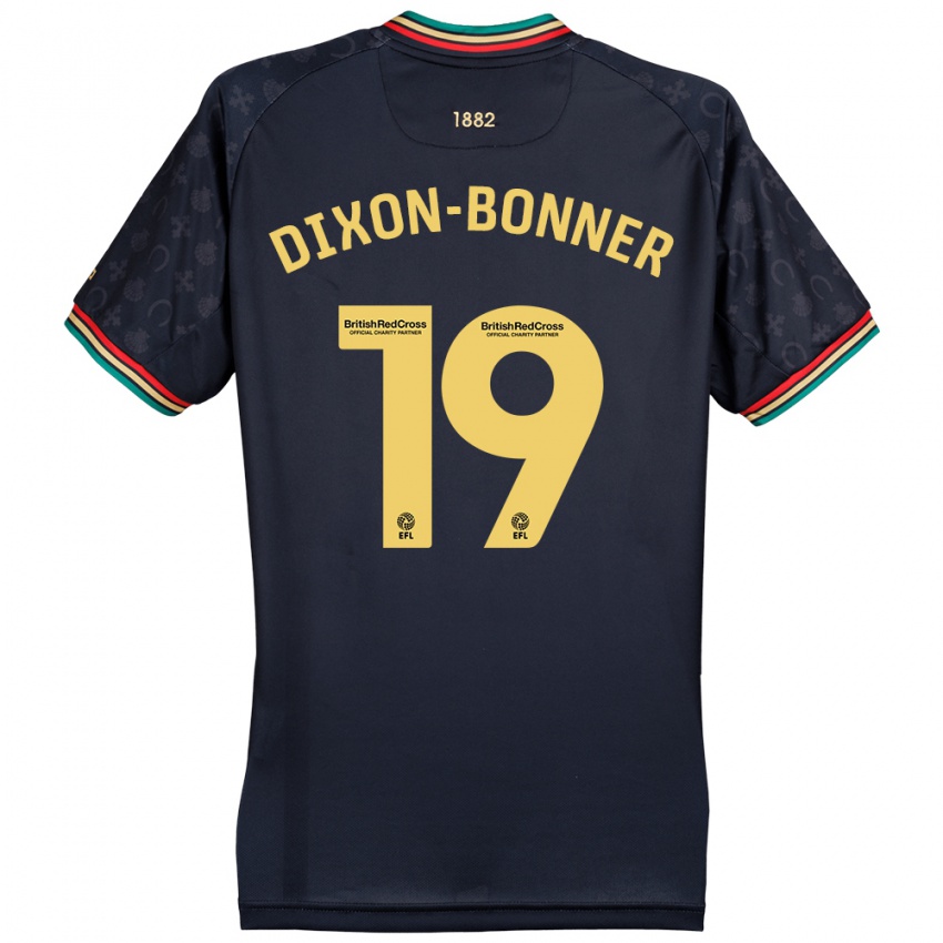 Hombre Camiseta Elijah Dixon-Bonner #19 Azul Marino Oscuro 2ª Equipación 2024/25 La Camisa Argentina