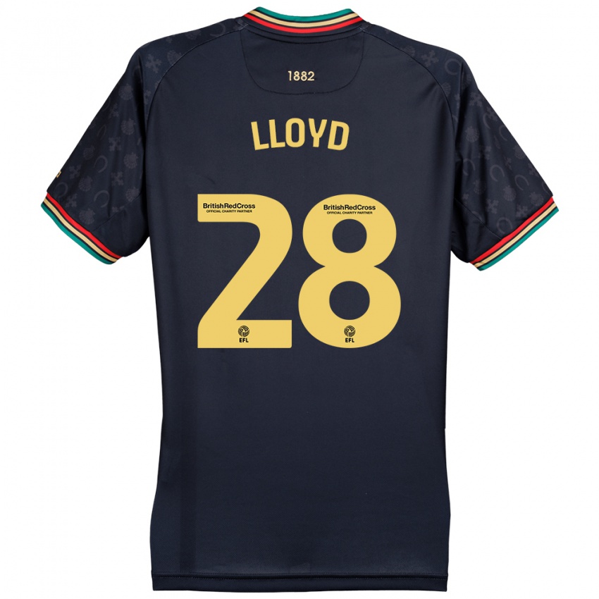 Hombre Camiseta Alfie Lloyd #28 Azul Marino Oscuro 2ª Equipación 2024/25 La Camisa Argentina