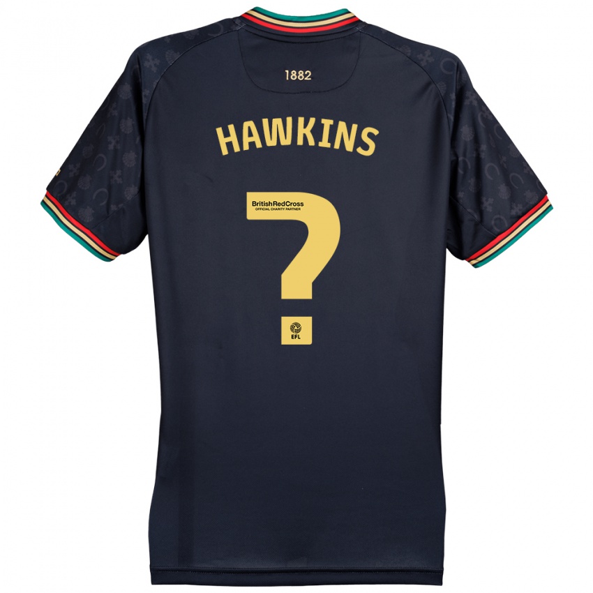 Hombre Camiseta Henry Hawkins #0 Azul Marino Oscuro 2ª Equipación 2024/25 La Camisa Argentina