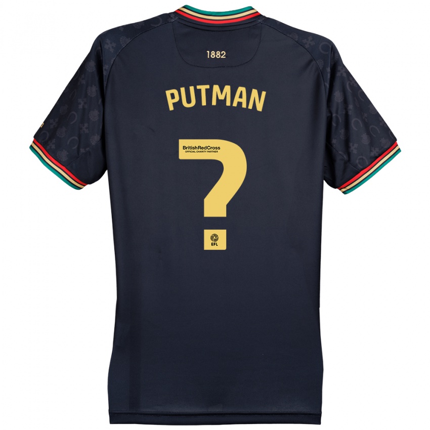 Hombre Camiseta Jaiden Putman #0 Azul Marino Oscuro 2ª Equipación 2024/25 La Camisa Argentina