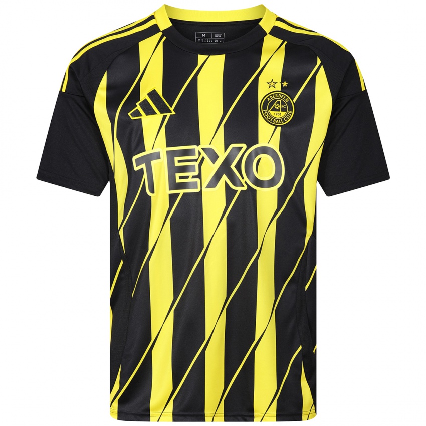 Hombre Camiseta Shayden Morris #20 Negro Amarillo 2ª Equipación 2024/25 La Camisa Argentina