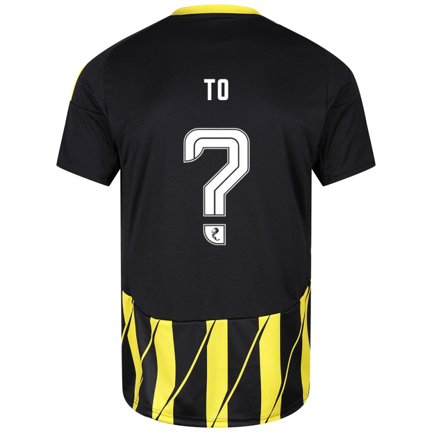 Hombre Camiseta Zack To #0 Negro Amarillo 2ª Equipación 2024/25 La Camisa Argentina