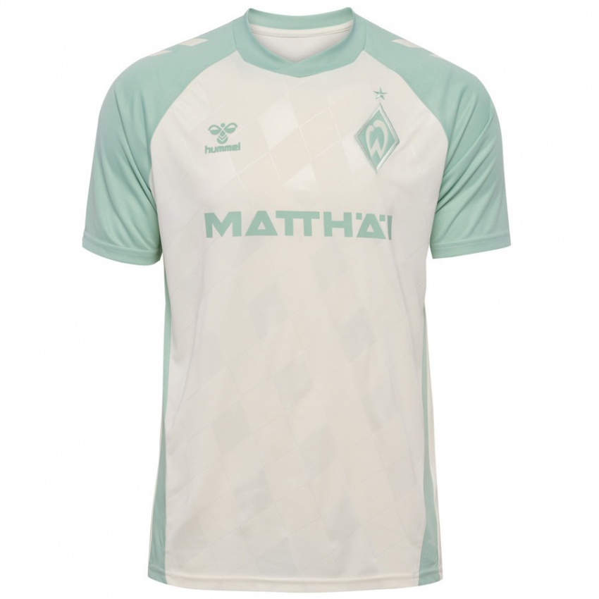 Hombre Camiseta Ethan Kohler #28 Blanquecino Verde Claro 2ª Equipación 2024/25 La Camisa Argentina