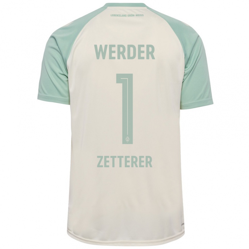 Hombre Camiseta Michael Zetterer #1 Blanquecino Verde Claro 2ª Equipación 2024/25 La Camisa Argentina