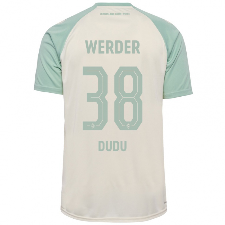 Hombre Camiseta Dudu #38 Blanquecino Verde Claro 2ª Equipación 2024/25 La Camisa Argentina