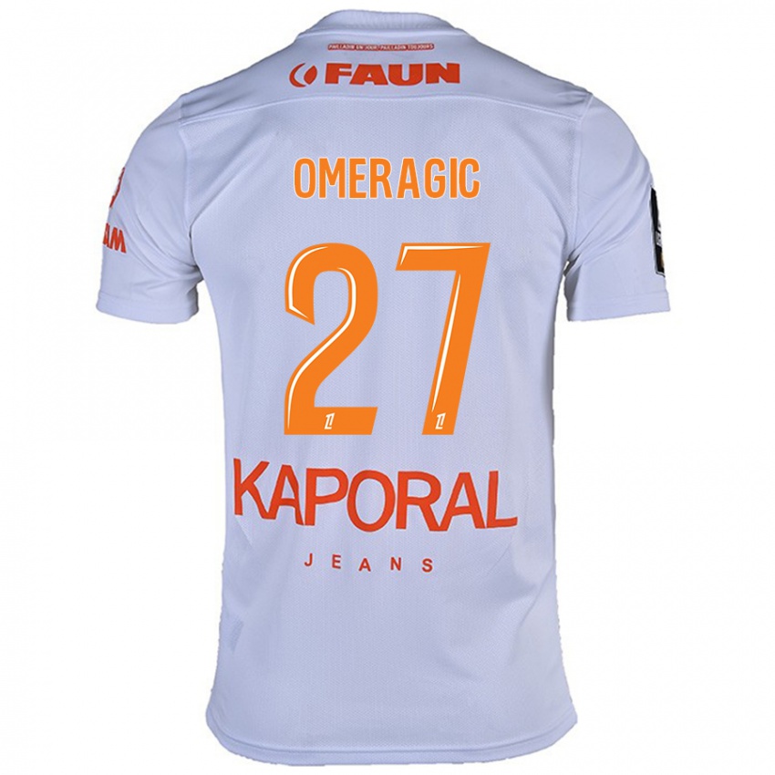 Hombre Camiseta Becir Omeragic #27 Blanco 2ª Equipación 2024/25 La Camisa Argentina