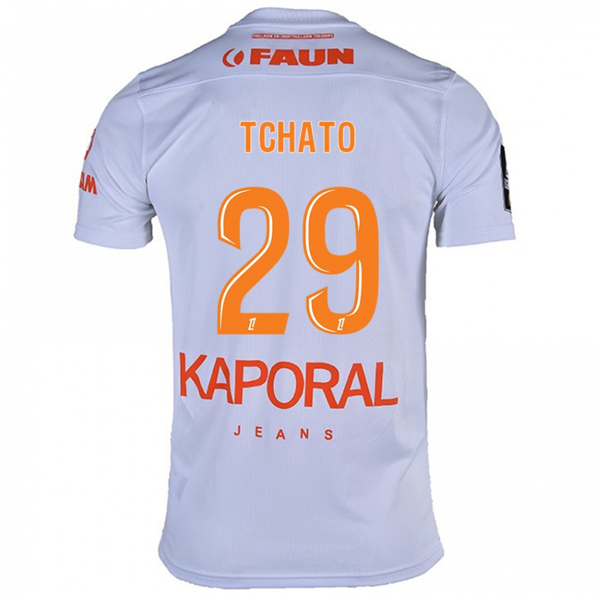 Hombre Camiseta Enzo Tchato #29 Blanco 2ª Equipación 2024/25 La Camisa Argentina