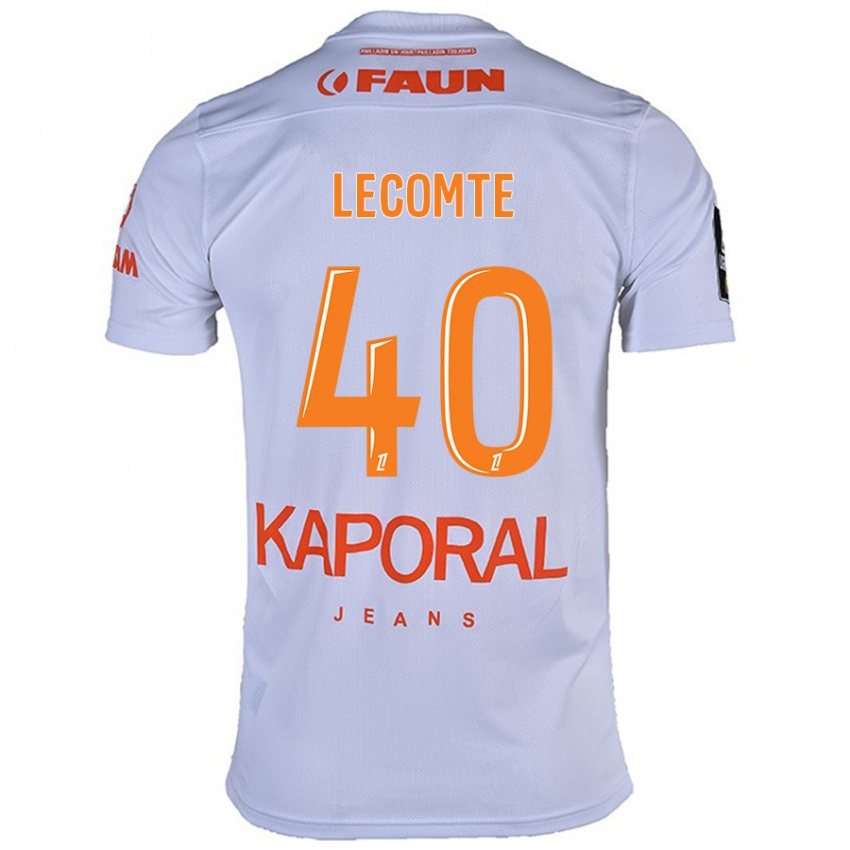 Hombre Camiseta Benjamin Lecomte #40 Blanco 2ª Equipación 2024/25 La Camisa Argentina