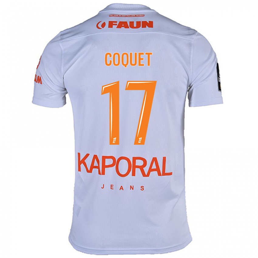 Hombre Camiseta Judith Coquet #17 Blanco 2ª Equipación 2024/25 La Camisa Argentina