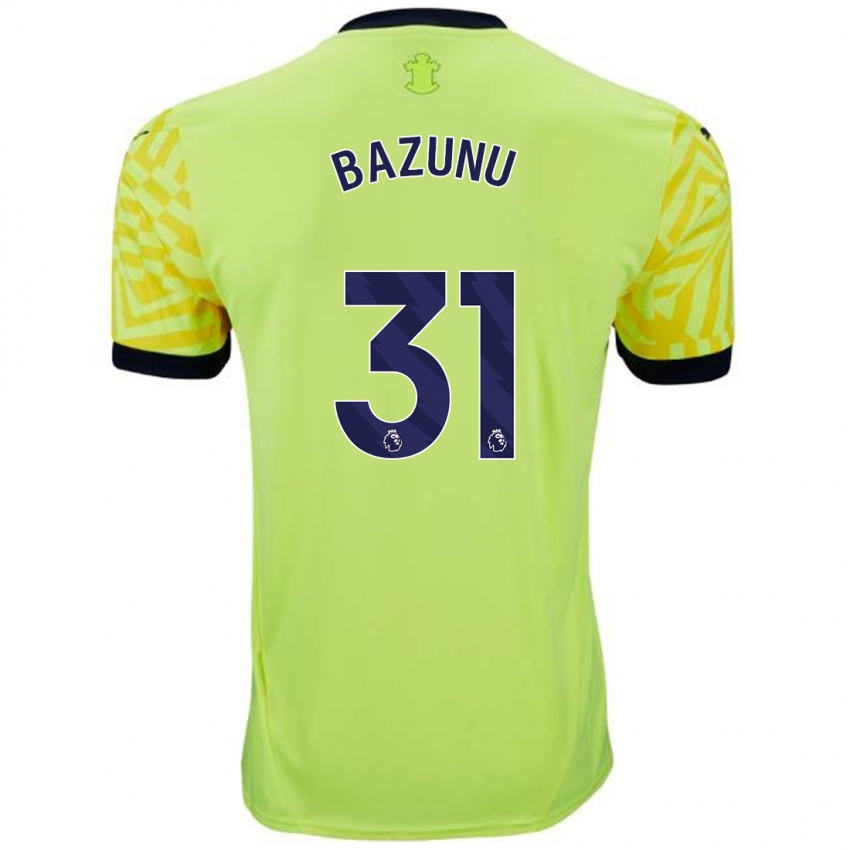 Hombre Camiseta Gavin Bazunu #31 Amarillo 2ª Equipación 2024/25 La Camisa Argentina