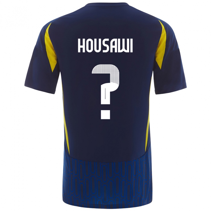 Hombre Camiseta Asser Housawi #0 Azul Amarillo 2ª Equipación 2024/25 La Camisa Argentina