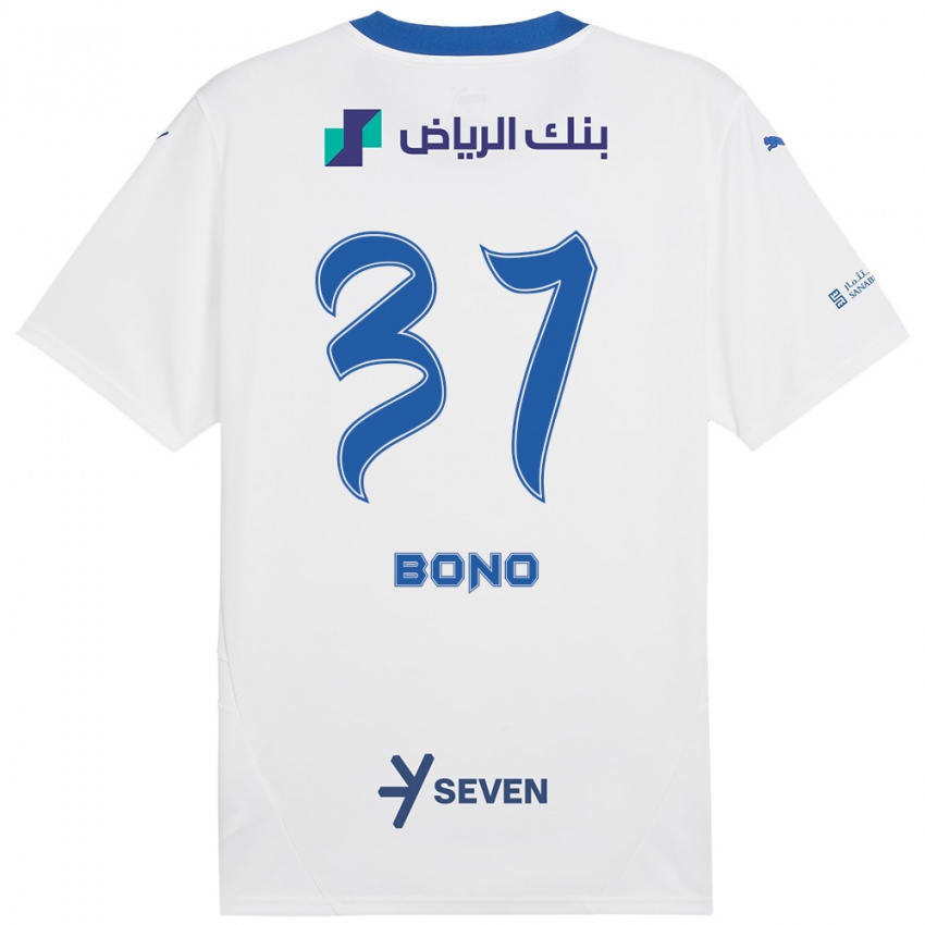 Hombre Camiseta Bono #37 Blanco Azul 2ª Equipación 2024/25 La Camisa Argentina