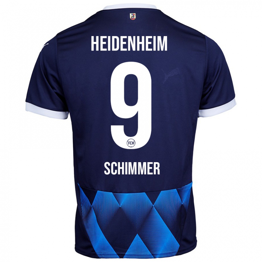 Hombre Camiseta Stefan Schimmer #9 Azul Marino Oscuro 2ª Equipación 2024/25 La Camisa Argentina