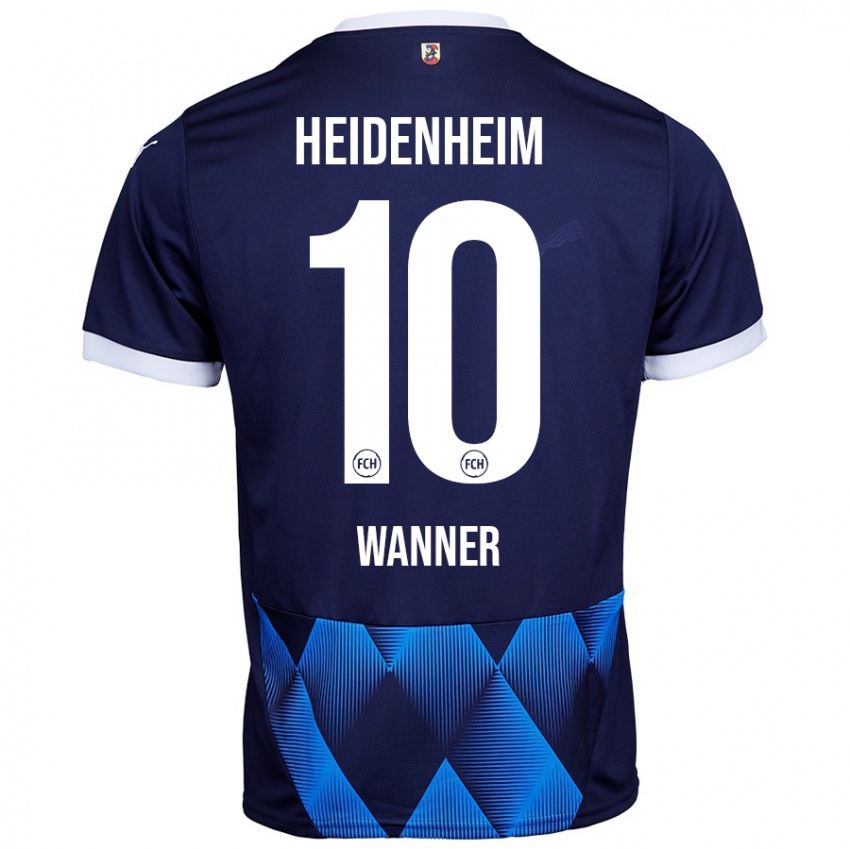 Hombre Camiseta Paul Wanner #10 Azul Marino Oscuro 2ª Equipación 2024/25 La Camisa Argentina