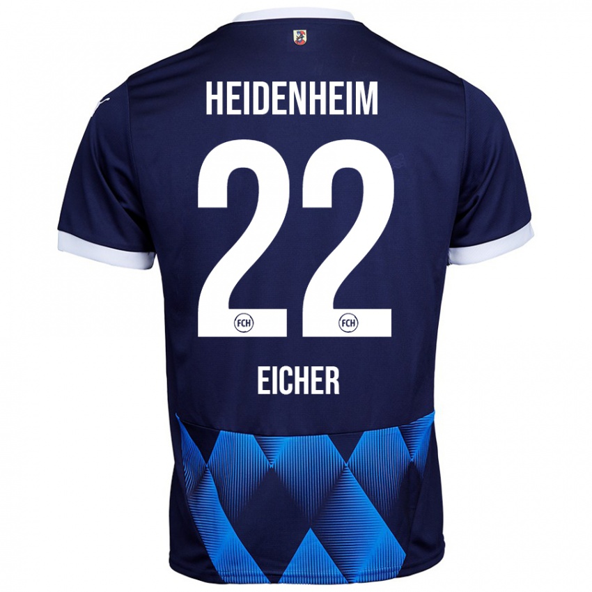 Hombre Camiseta Vitus Eicher #22 Azul Marino Oscuro 2ª Equipación 2024/25 La Camisa Argentina