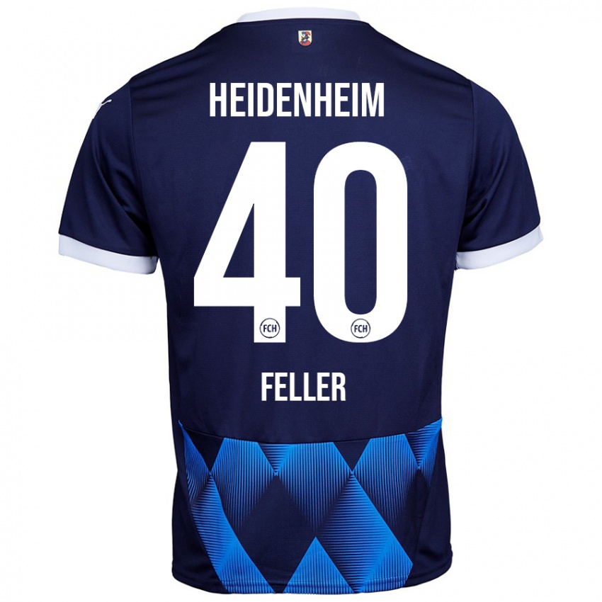 Hombre Camiseta Frank Feller #40 Azul Marino Oscuro 2ª Equipación 2024/25 La Camisa Argentina