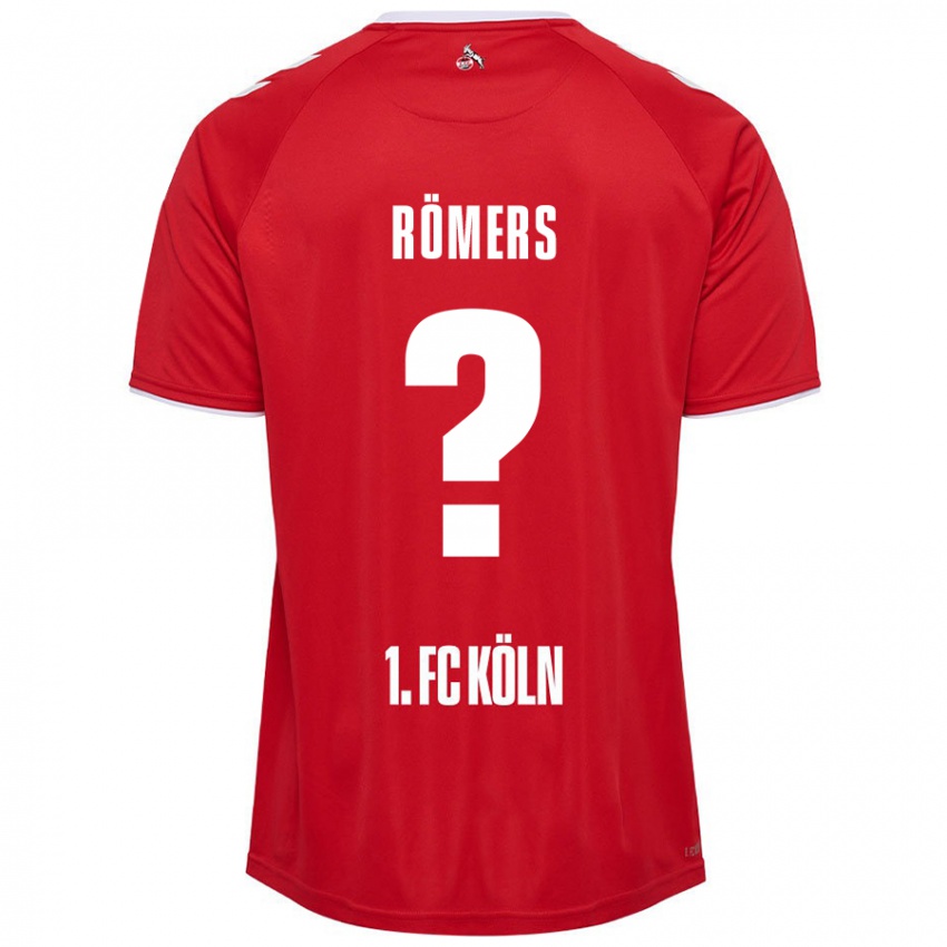 Hombre Camiseta Arian Römers #0 Rojo Blanco 2ª Equipación 2024/25 La Camisa Argentina