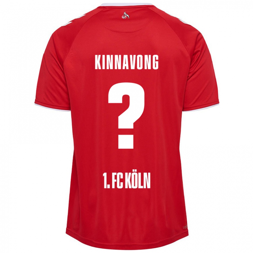 Hombre Camiseta Jordan Kinnavong #0 Rojo Blanco 2ª Equipación 2024/25 La Camisa Argentina