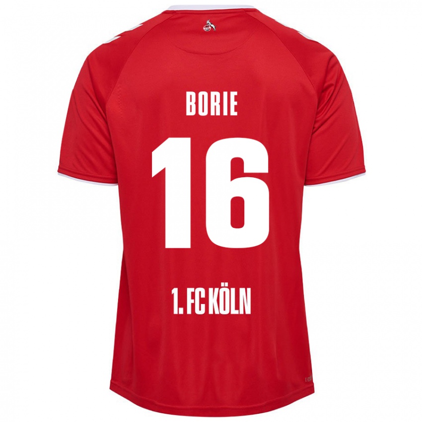 Hombre Camiseta Etienne Borie #16 Rojo Blanco 2ª Equipación 2024/25 La Camisa Argentina