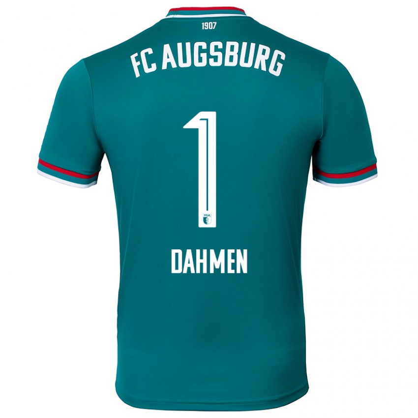 Hombre Camiseta Finn Dahmen #1 Verde Oscuro 2ª Equipación 2024/25 La Camisa Argentina