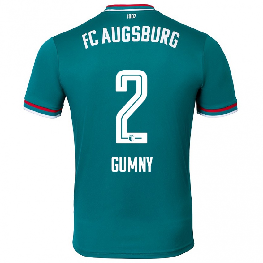 Hombre Camiseta Robert Gumny #2 Verde Oscuro 2ª Equipación 2024/25 La Camisa Argentina