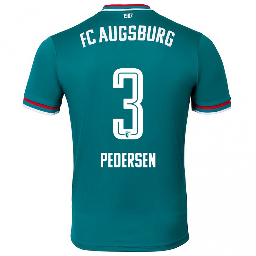 Hombre Camiseta Mads Pedersen #3 Verde Oscuro 2ª Equipación 2024/25 La Camisa Argentina