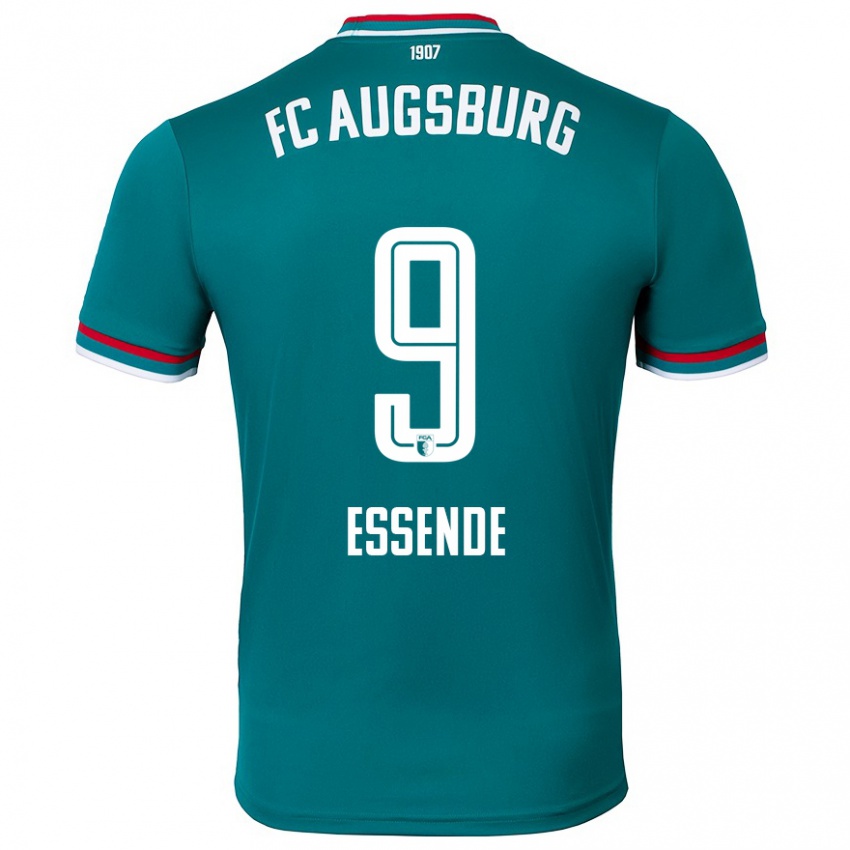 Hombre Camiseta Samuel Essende #9 Verde Oscuro 2ª Equipación 2024/25 La Camisa Argentina