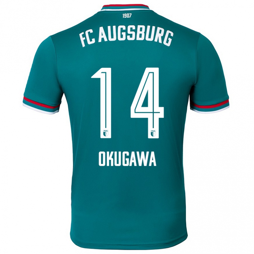 Hombre Camiseta Masaya Okugawa #14 Verde Oscuro 2ª Equipación 2024/25 La Camisa Argentina