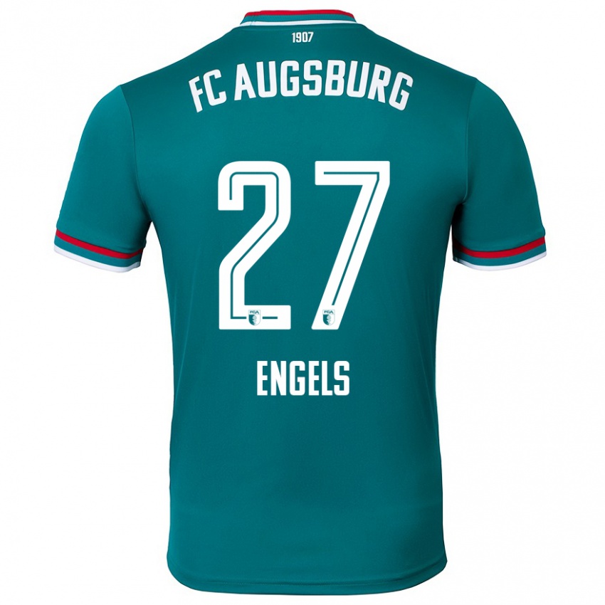 Hombre Camiseta Arne Engels #27 Verde Oscuro 2ª Equipación 2024/25 La Camisa Argentina