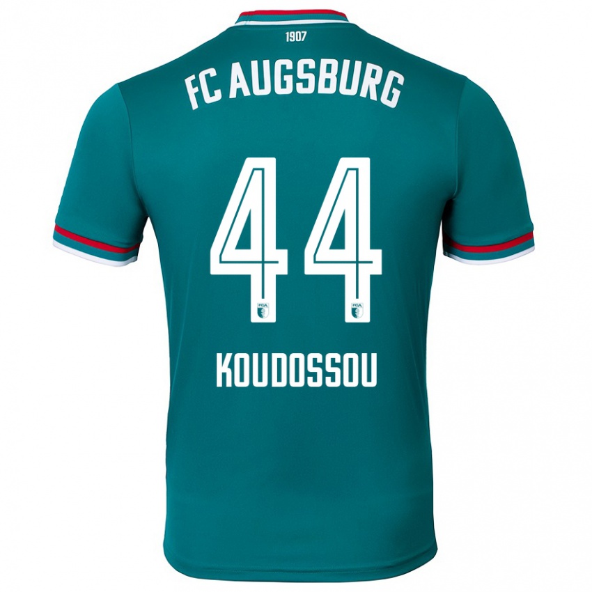 Hombre Camiseta Henri Koudossou #44 Verde Oscuro 2ª Equipación 2024/25 La Camisa Argentina