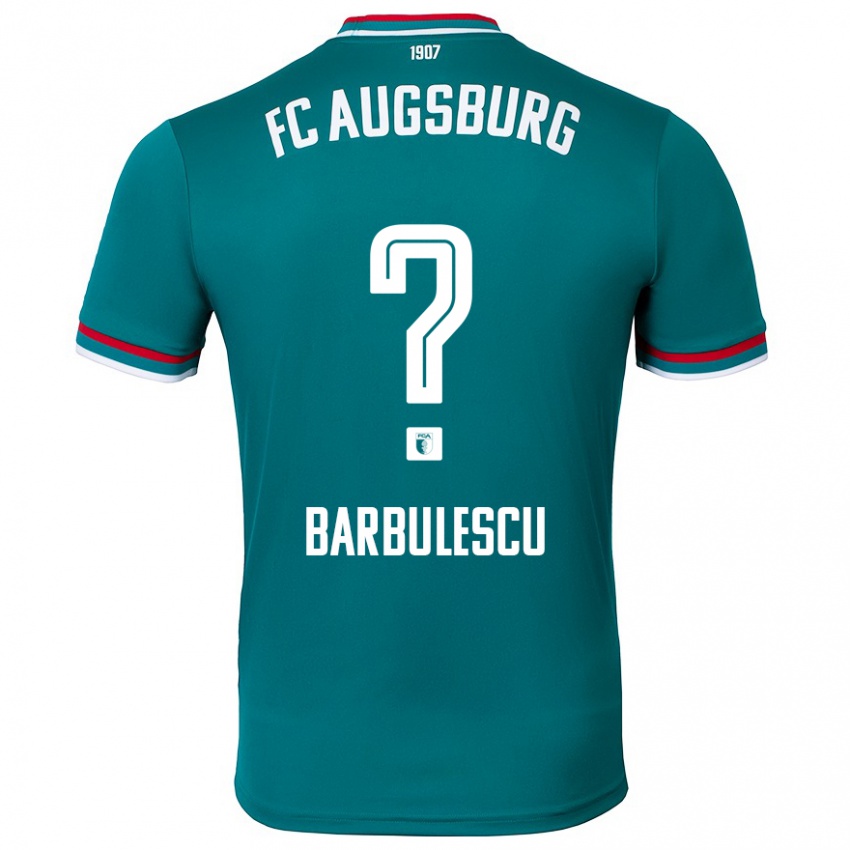 Hombre Camiseta Luca Bărbulescu #0 Verde Oscuro 2ª Equipación 2024/25 La Camisa Argentina