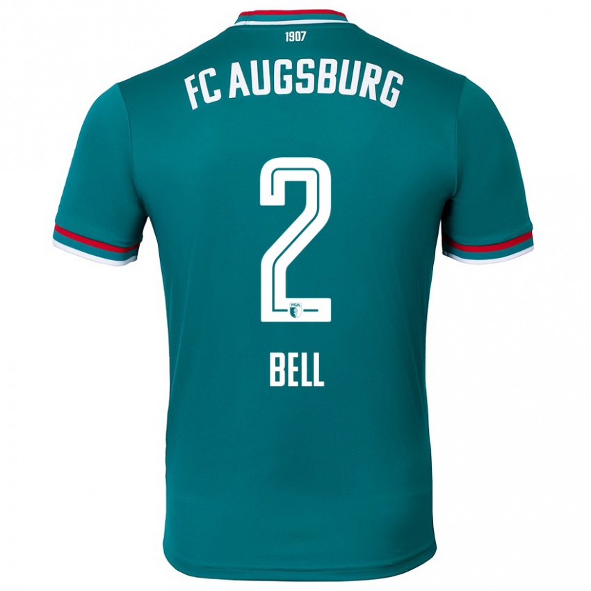 Hombre Camiseta Julian Bell #2 Verde Oscuro 2ª Equipación 2024/25 La Camisa Argentina