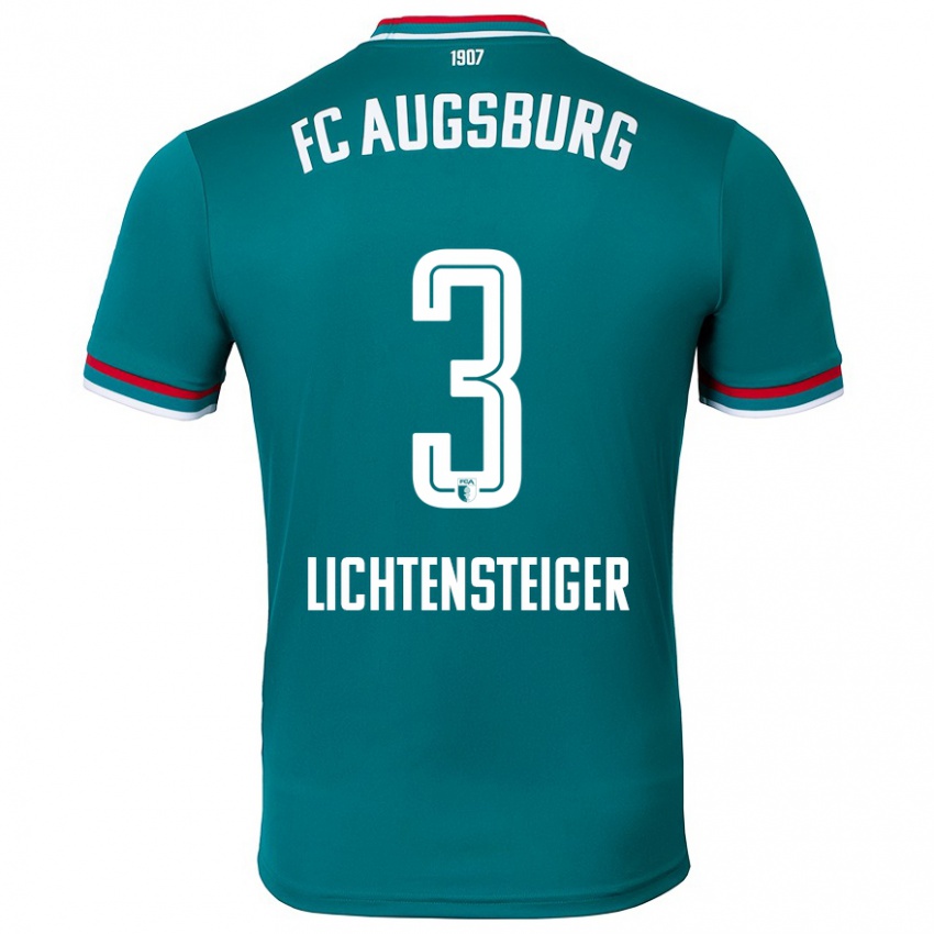 Hombre Camiseta David Lichtensteiger #3 Verde Oscuro 2ª Equipación 2024/25 La Camisa Argentina