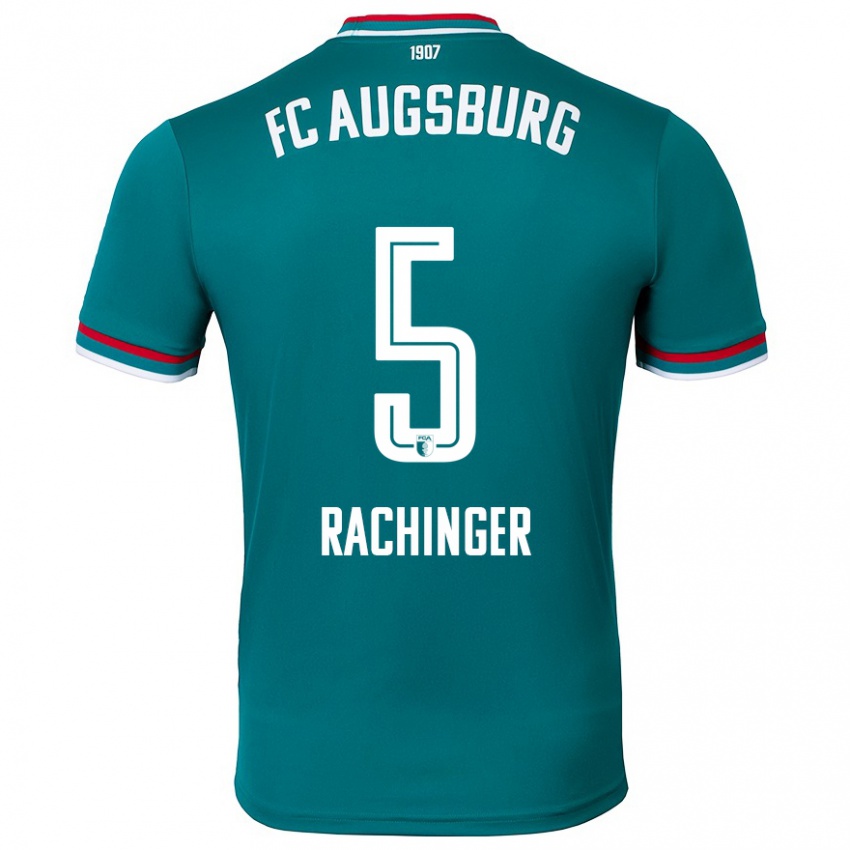 Hombre Camiseta Lorenz Rachinger #5 Verde Oscuro 2ª Equipación 2024/25 La Camisa Argentina