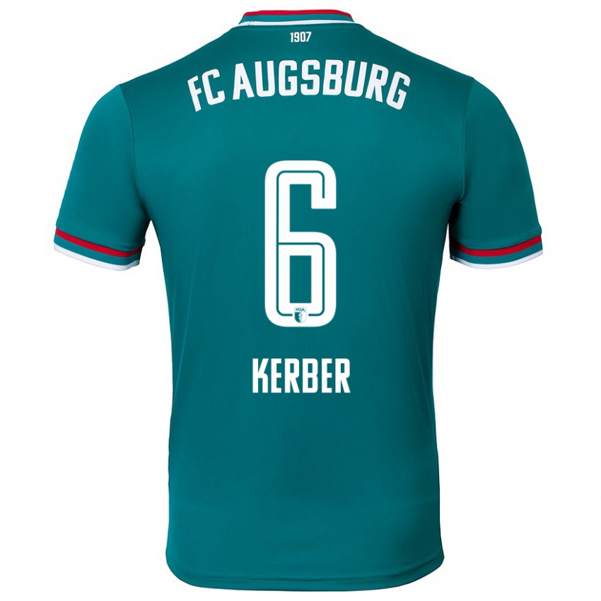 Hombre Camiseta Luca Kerber #6 Verde Oscuro 2ª Equipación 2024/25 La Camisa Argentina