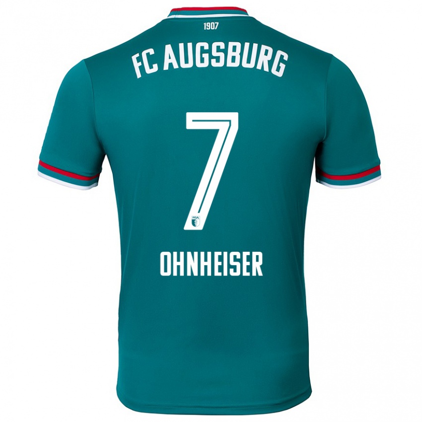 Hombre Camiseta Nico Ohnheiser #7 Verde Oscuro 2ª Equipación 2024/25 La Camisa Argentina