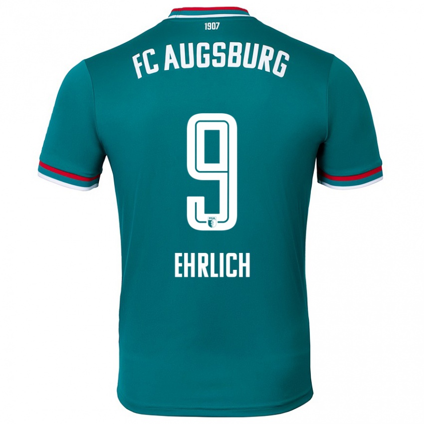 Hombre Camiseta Lucas Ehrlich #9 Verde Oscuro 2ª Equipación 2024/25 La Camisa Argentina