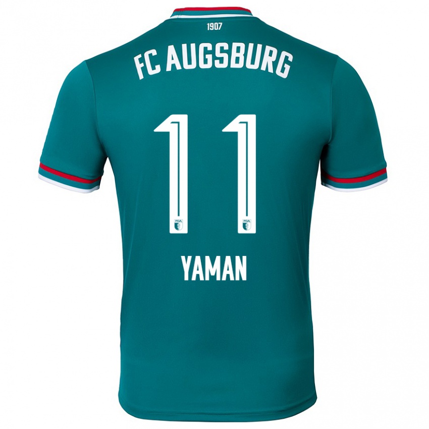 Hombre Camiseta Kerim Yaman #11 Verde Oscuro 2ª Equipación 2024/25 La Camisa Argentina