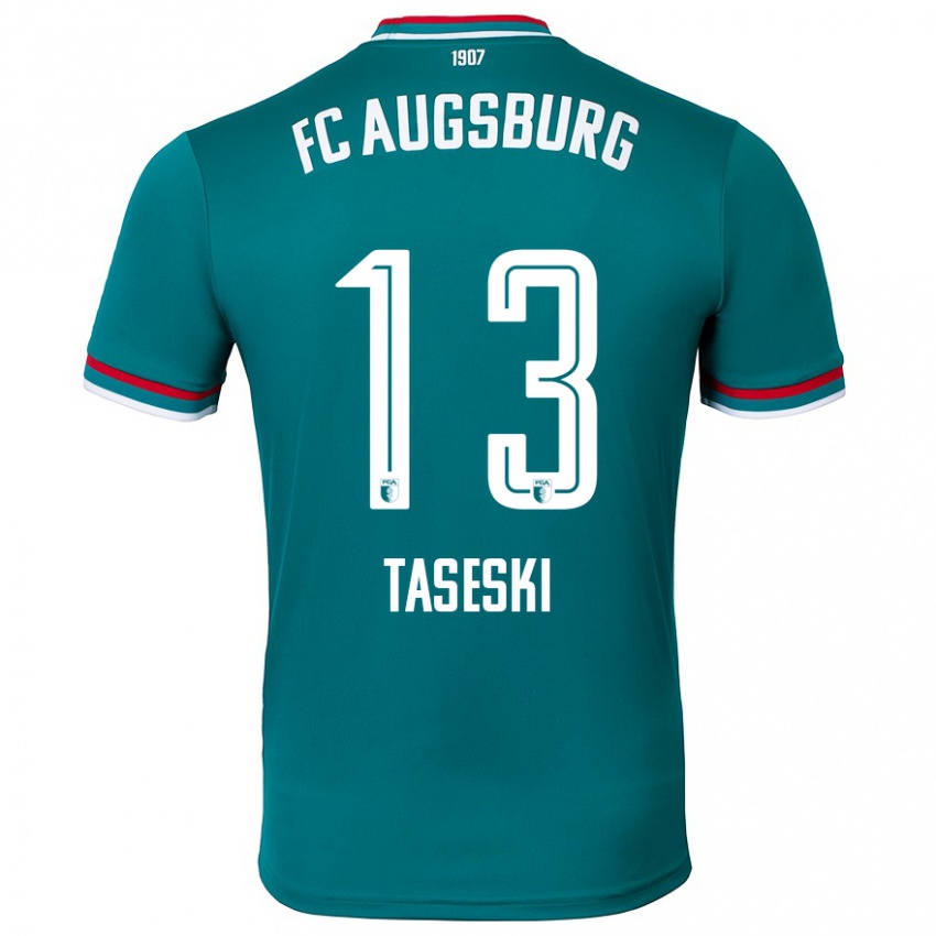 Hombre Camiseta Kristijan Taseski #13 Verde Oscuro 2ª Equipación 2024/25 La Camisa Argentina