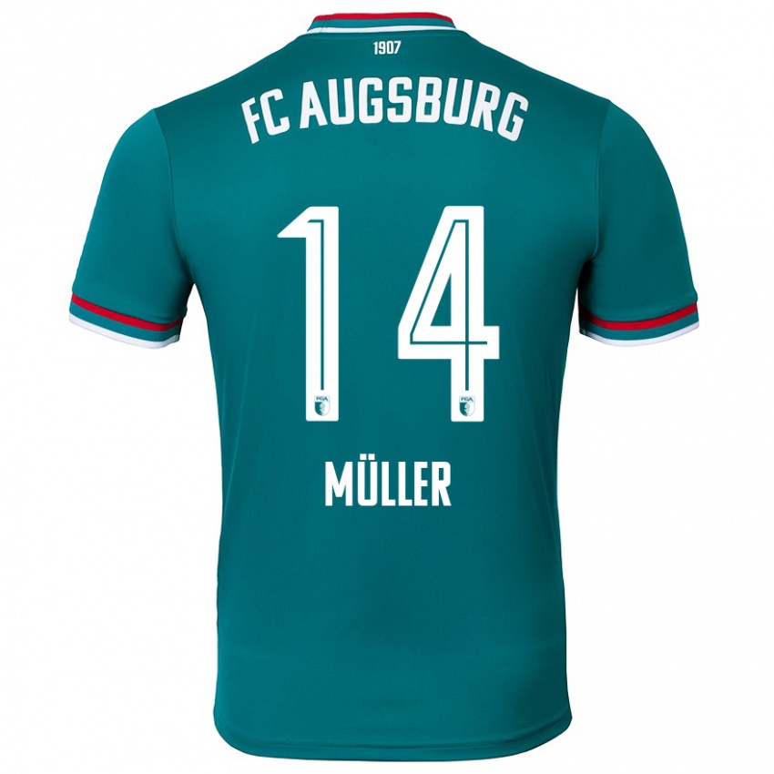 Hombre Camiseta Mato Müller #14 Verde Oscuro 2ª Equipación 2024/25 La Camisa Argentina