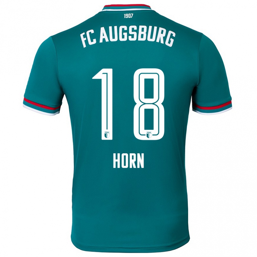 Hombre Camiseta Tobias Horn #18 Verde Oscuro 2ª Equipación 2024/25 La Camisa Argentina