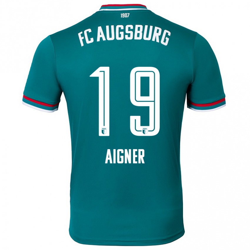 Hombre Camiseta Lukas Aigner #19 Verde Oscuro 2ª Equipación 2024/25 La Camisa Argentina